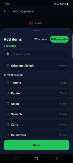 Food and nutrition